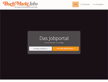 Tablet Screenshot of buchmarktjobs.de